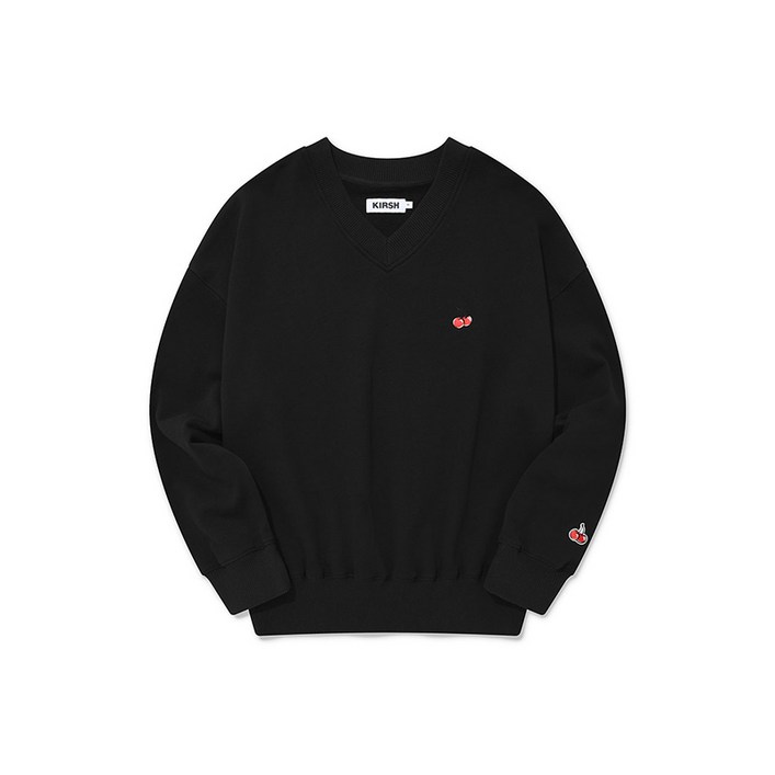 키르시 SMALL CHERRY V NECK SWEATSHIRT