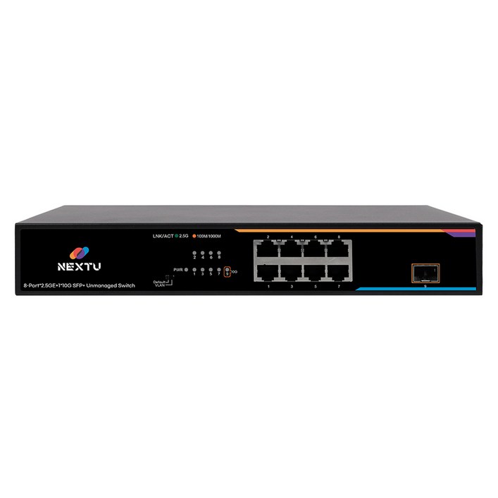 넥스트유 8포트 스위칭허브 10G SFP 1포트 2.5G