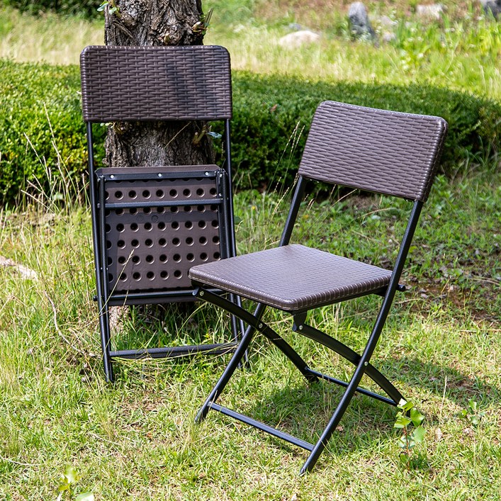 호르투스가든 라탄 디자인 브로몰딩 접이식 의자 NYC-41