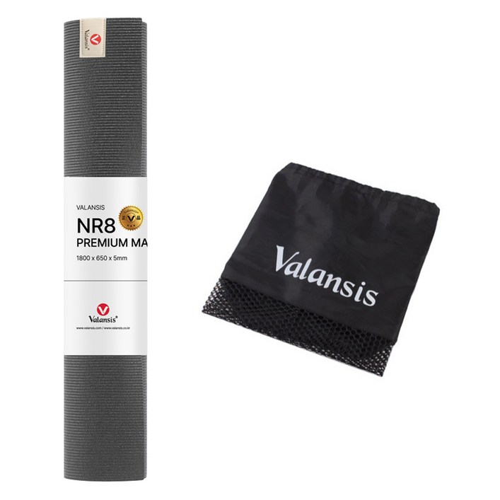 밸런시스 NR8 프리미엄 매트 + 가방, 그레이, 1세트