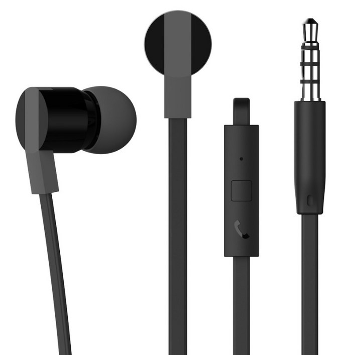 아이리버 브릭캔디 유선 이어폰, BVC-130, 블랙, BVC-130, 블랙