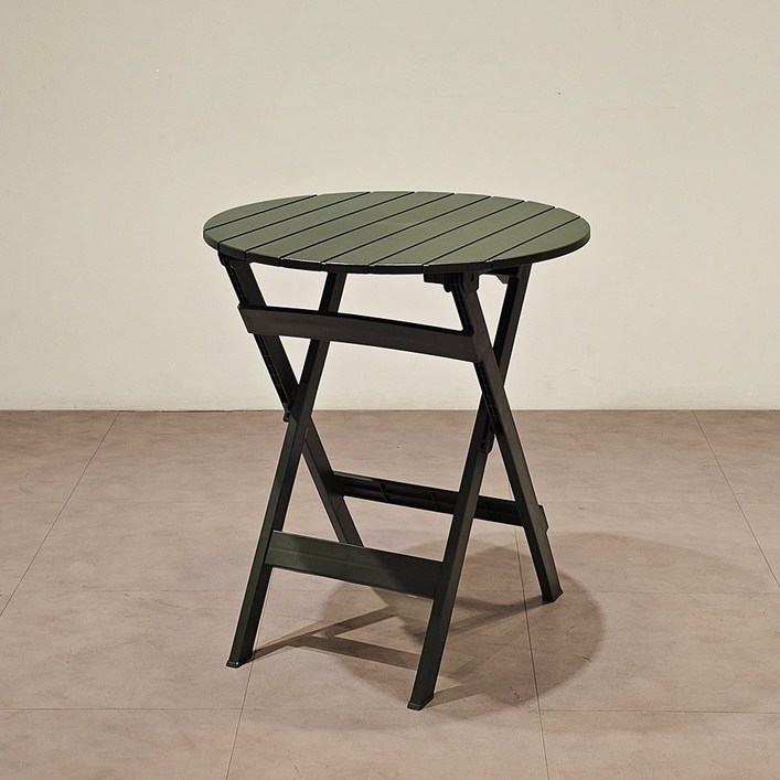하프만가구 편리한 접이식 야외용 아이비 폴딩 테이블 625mm, 그린