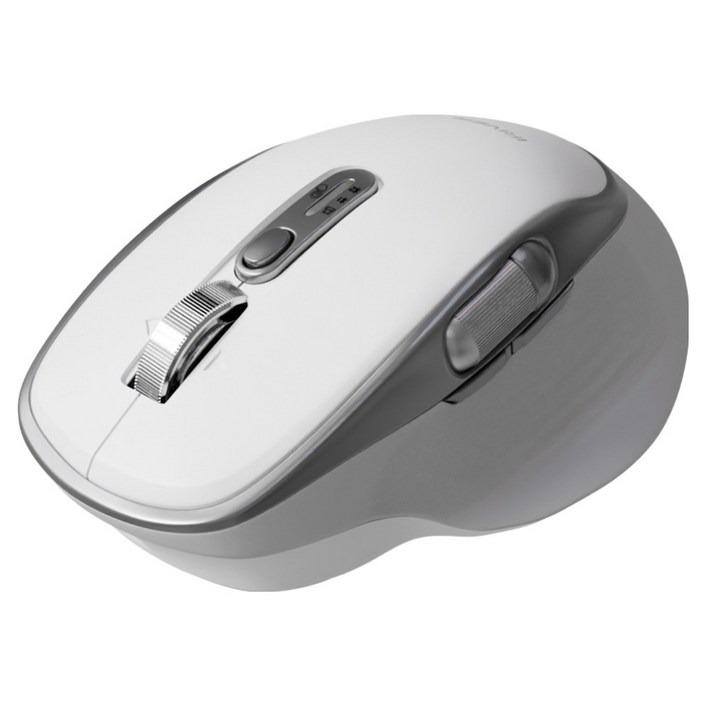 아이리버 스마트스크롤 무한휠 멀티페어링 블루투스 무소음 세미 버티컬 무선 마우스, GT300, White