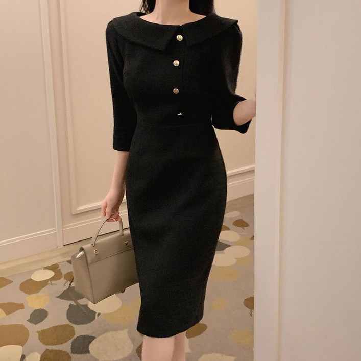 페이퍼먼츠 마리쉐 트위드 하객룩 원피스 11735