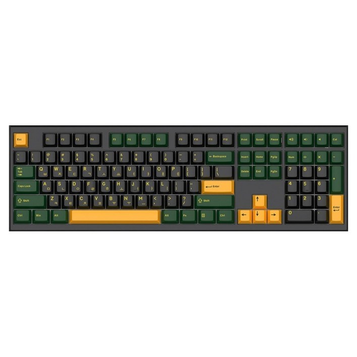 COX 8K + 4K 풀 드라이빙 고속 유무선 기계식 키보드, 에버그린, CQ8K108, Deep Oil 축