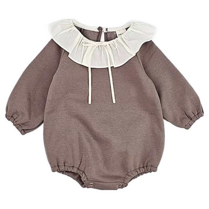 베베나인 신생아용 세이지 프릴 슈트
