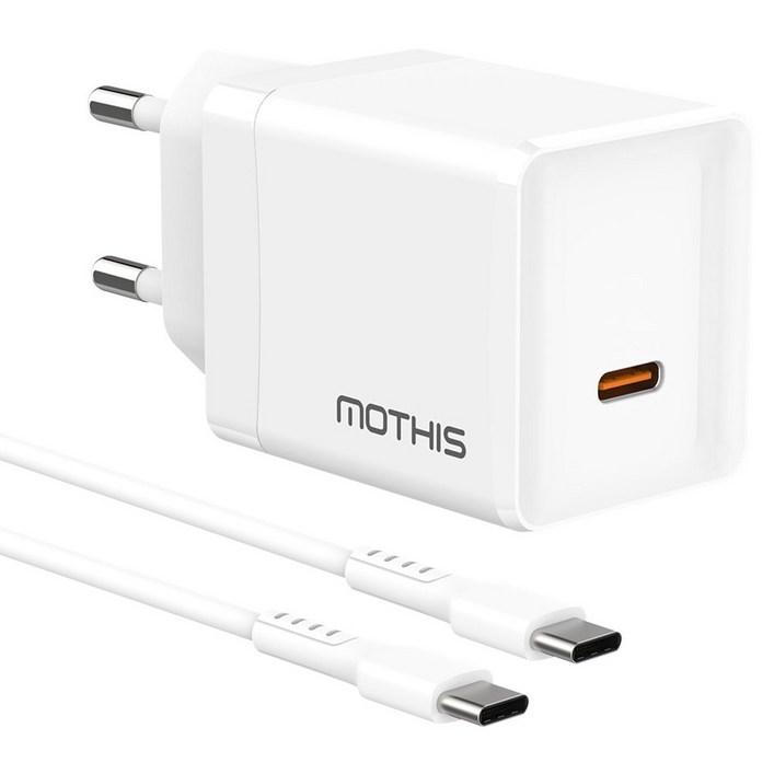 모디스 45W GaN PD 3.0 PPS 초고속 충전기 어댑터 + C to C 60W 케이블 1.5m 세트