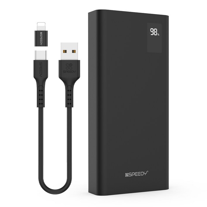 스피디 슬림핏 PD 20W 고속충전 보조배터리 20000mAh + C타입 20W 케이블 세트