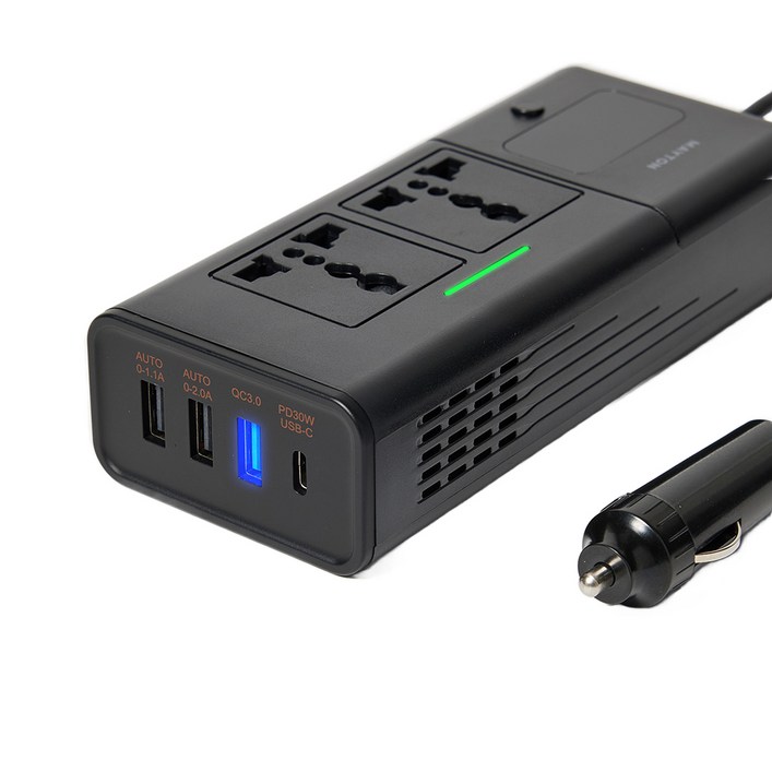 메이튼 차량용 시거잭 인버터 변환기 200W