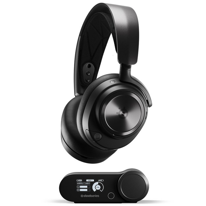 스틸시리즈 ARCTIS NOVA PRO WIRELESS 무선 게임 헤드셋, 블랙, HS25