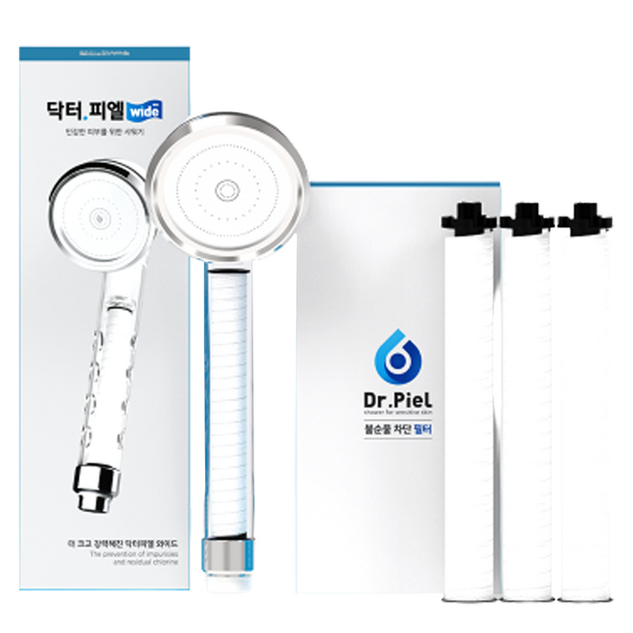 닥터피엘 와이드 샤워기 기본세트 세디멘트 필터 3p