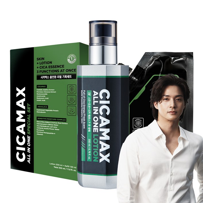 미프 시카맥스 올인원 본품 200ml 리필 150ml 피부진정 아크네 로션, 1세트