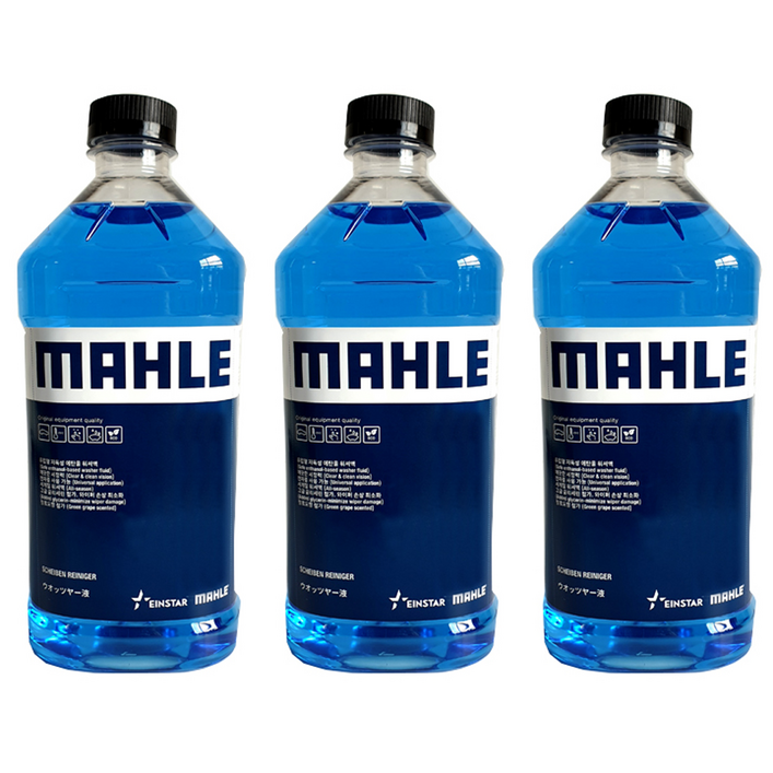 말레 에탄올 워셔액 청포도향, 3개, 2L