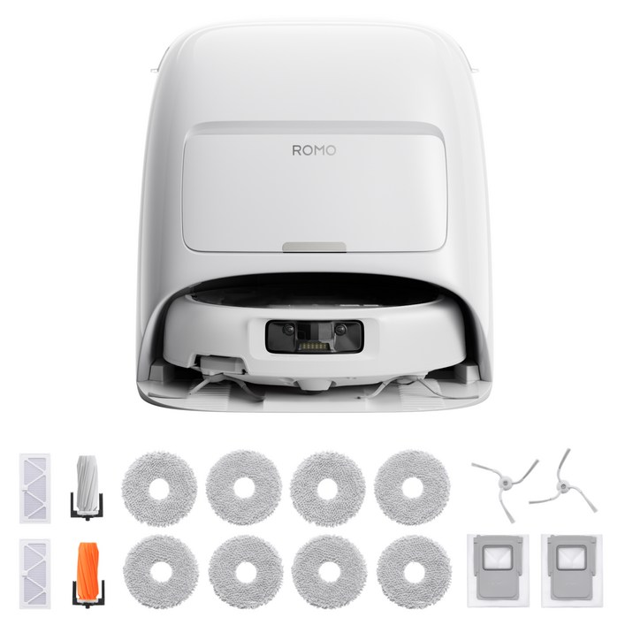 DJI ROMO A 로봇청소기  액세서리 키트 세트, 투명  화이트청소기, 단일색상키트, CR8E