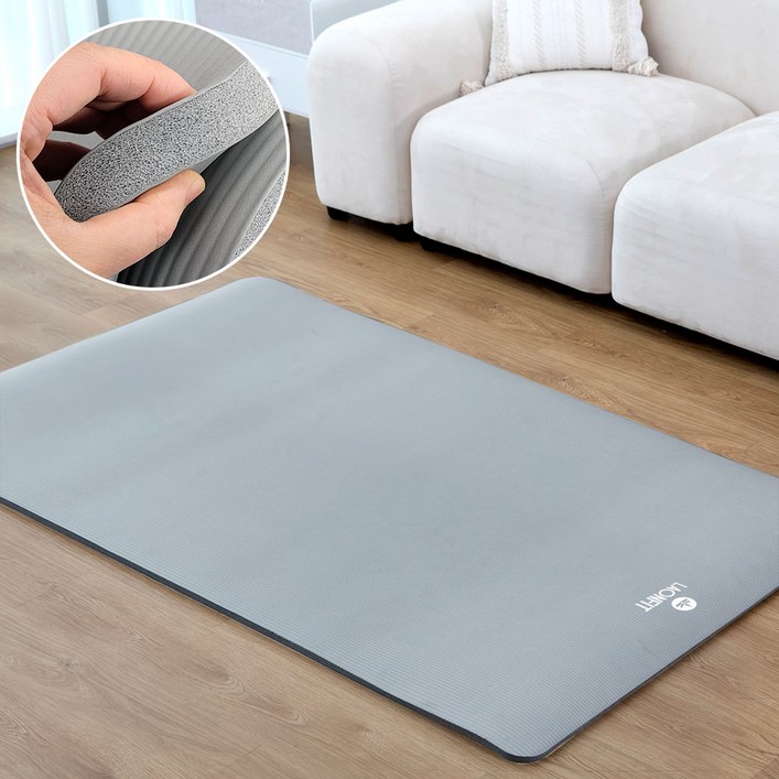 라온핏 NBR 요가매트 스탠다드 20mm, 그레이, 1개