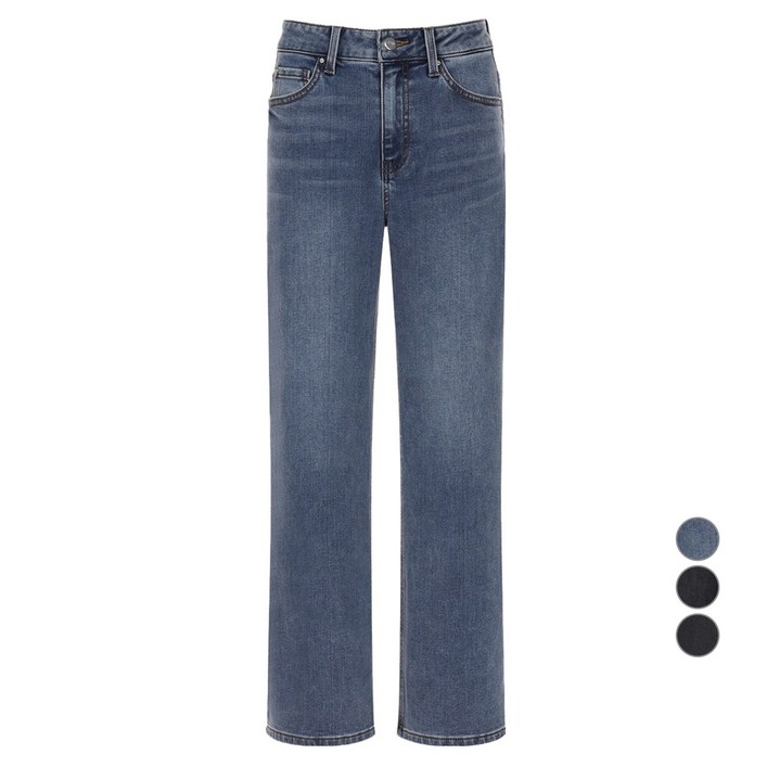 게스 여성용 기모 와이드 팬츠 YO4D0195