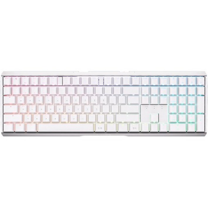 CHERRY 기계식 유무선겸용 일반형 키보드, 화이트, MX BOARD 3.0S 무선 RGB 청축, 청축