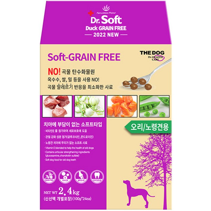 더독 노견용 닥터소프트 오리 그레인프리 소프트사료, 오리, 2.4kg, 1개 더독 노견용 닥터소프트 오리 그레인프리 소프트사료, 오리, 2.4kg, 1개