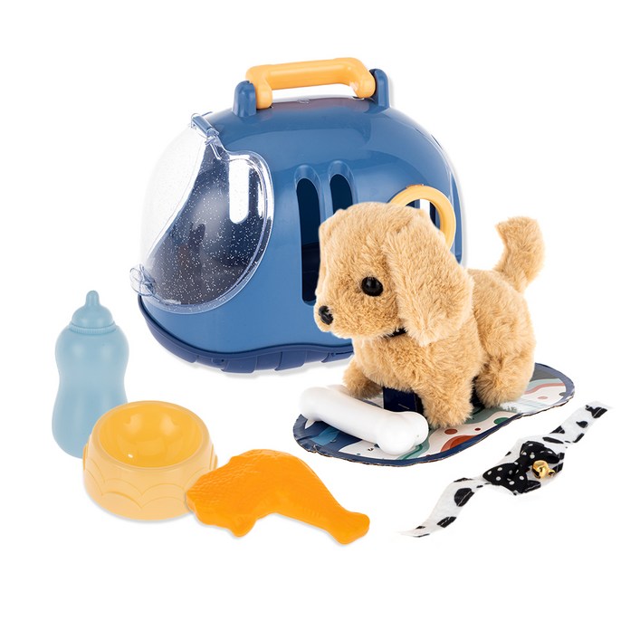 키저스 움직이는 헬로 미니펫 작동동물인형, 13.5cm, 강아지, 1개