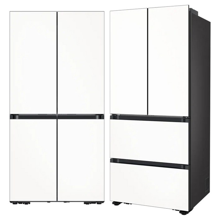 삼성전자 Bespoke AI 키친핏 640L 4도어 냉장고 + 김치플러스 420L 4도어 김치냉장고 세트 방문설치