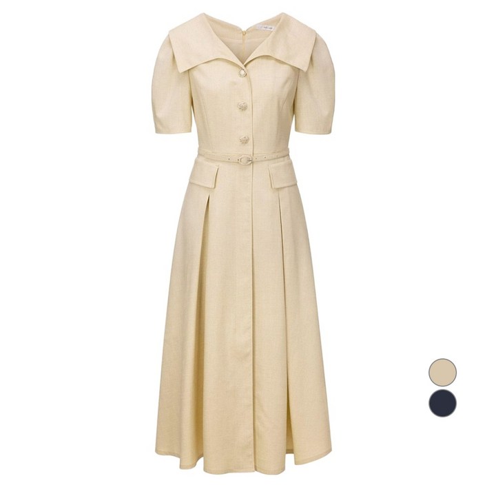 온앤온 여성용 핏 앤 플레어 실루엣 원피스