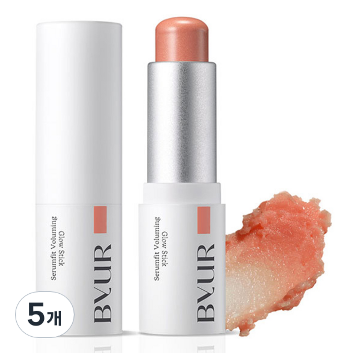 바이유어 세럼핏 볼류밍 글로우 스틱 4g, 멜로우, 5개