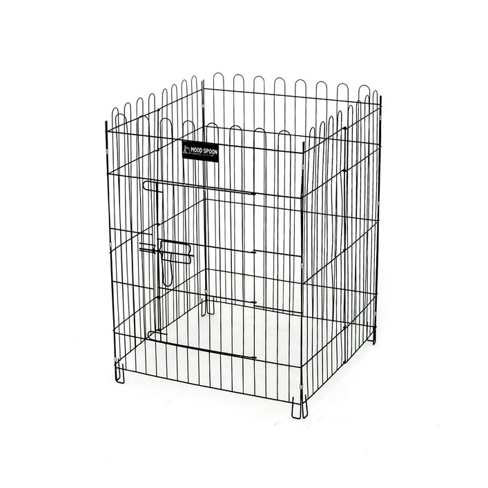 무드스푼 캠핑 난로 가드, 블랙, 1개