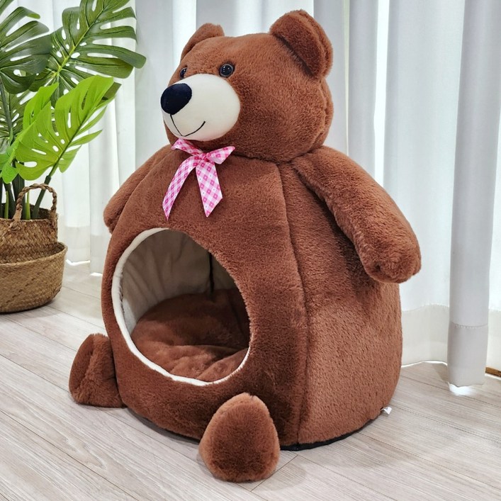 펫카 고양이 곰돌이 숨숨집 하우스