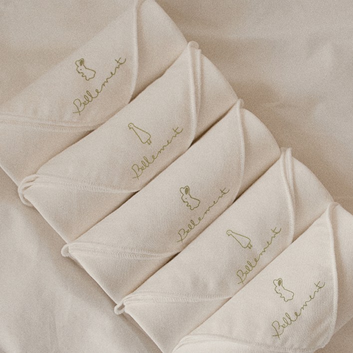 벨몽 유아용 프리미엄 뱀부코튼 거즈 손수건 드리밍 래빗 3p  리틀 포레스트 2p 세트