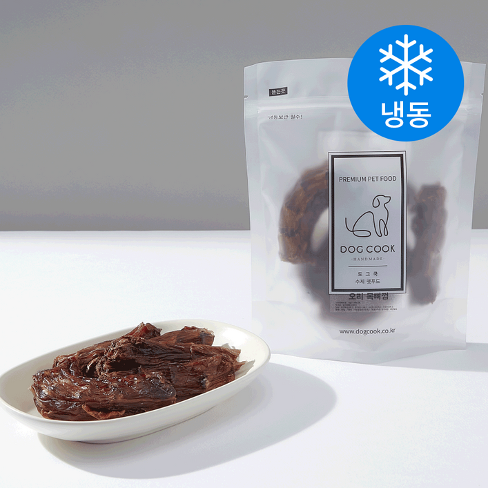 [로켓프레시] 도그쿡 강아지 수제간식 오리목뼈 (냉동)