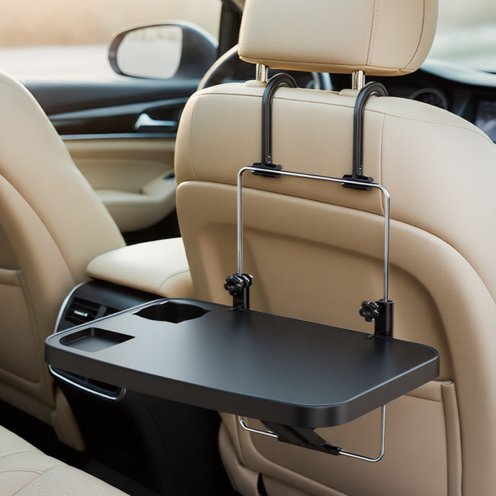 LareinaT 접이식 차량용 테이블 휴대용 카시트 트레이 다용도 차량 테이블