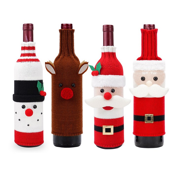 크리스마스 와인 커버 덮개 인테리어 소품 파티용품