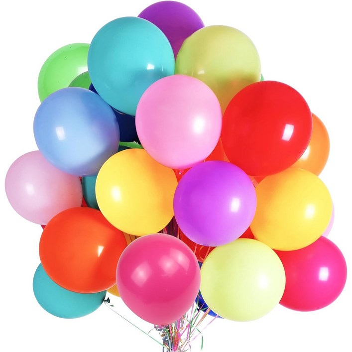 120pcs 둥근 풍선, 30cm 무지개 풍선, 다채로운 라텍스 풍선, 헬륨 풍선, 생일 파티 풍선, 120개, 레인보우