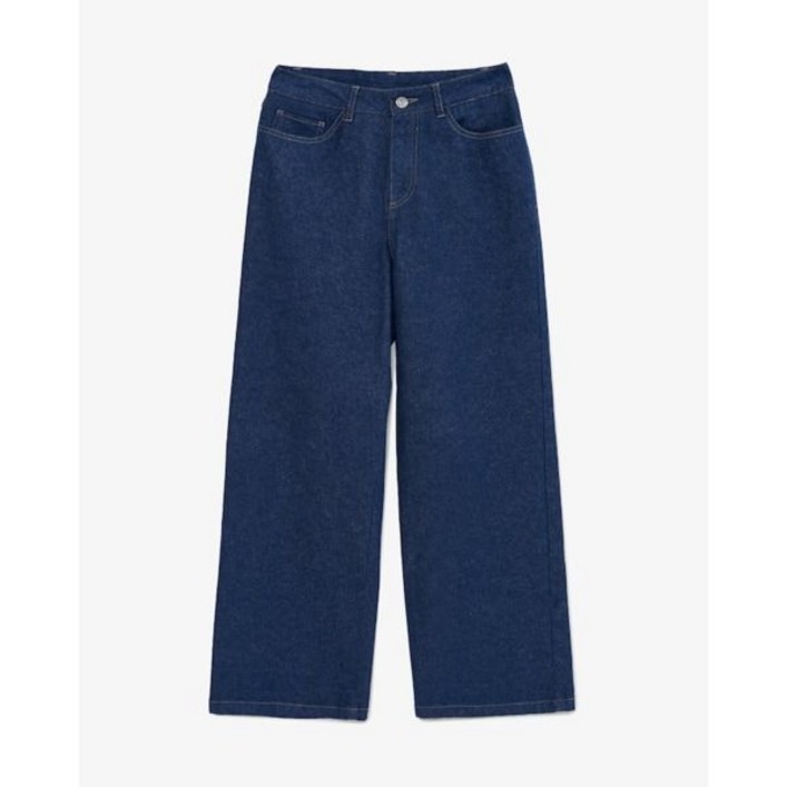 매장정품 LACOSTE 라코스테 브랜드관 (여성) 25FW 세미와이드 캐주얼 데님팬츠 HF608E-55N 36L (블루) 706846