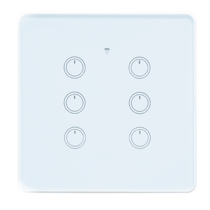 스마트빌 스마트 wifi iot 원격 제어 6구 화이트 스위치 4A880W