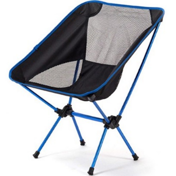 올라운더 초경량 폴딩 캠핑 낚시 의자, 네이비, 1개