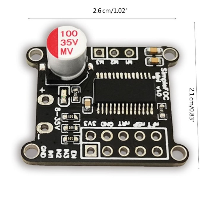 브러시리스 모터 드라이버 심플 FOC 미니 제어 SVPWMSPWM 알고리즘 DRV8313 칩 8V30V 2.5A
