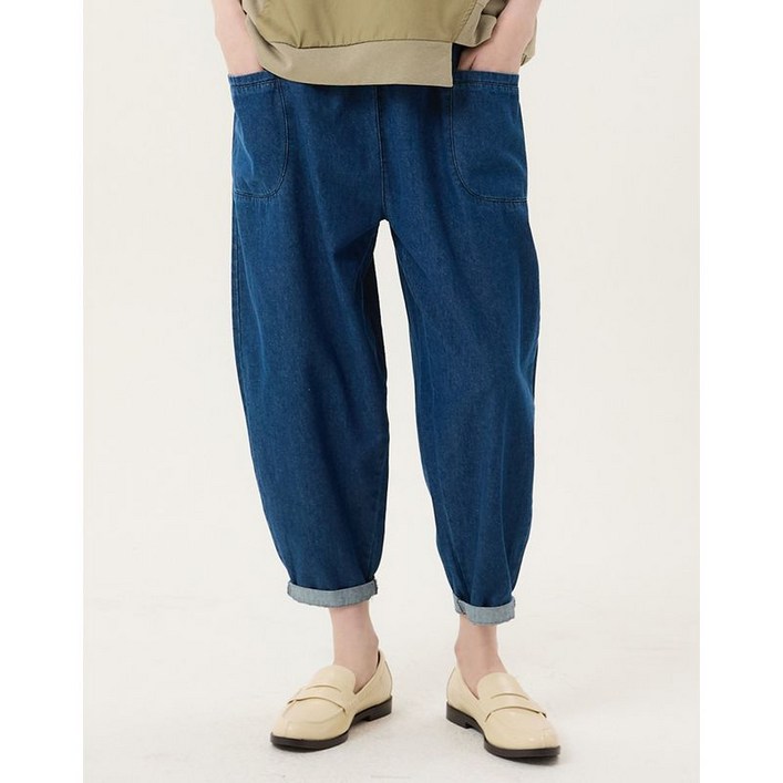 보니스팍스 본사직영 롤업 배기 데님 팬츠BC38DP020