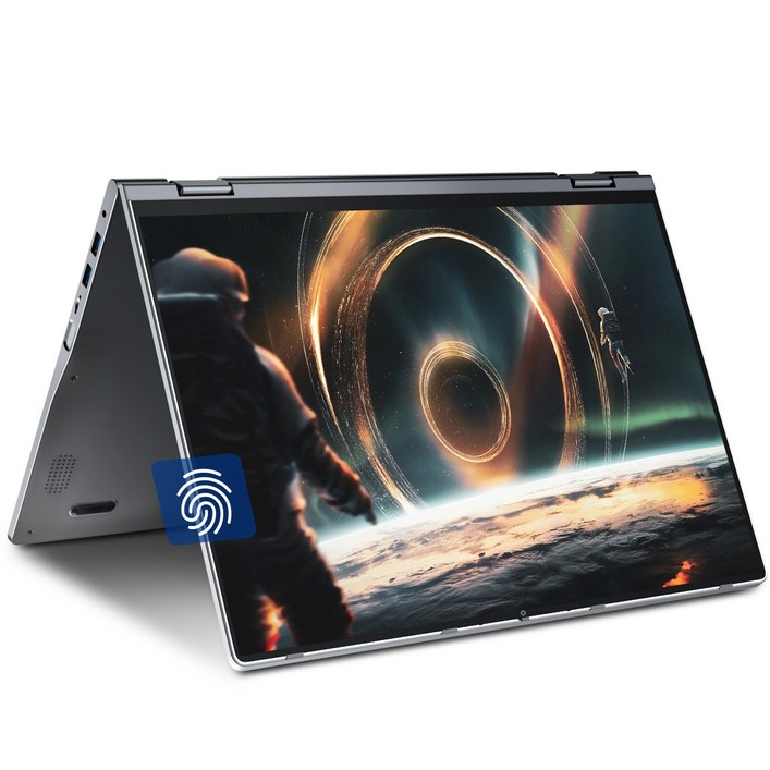 JUMPER 노트북 2in1 16인치 접이식 터치스크린 N5095 프로세서 4GB RAM 128GB SSD 지문인식 WiFi6 Windows 11 home, JUMPER J1 SEUN186, WIN11 Home, 4GB, 128GB, 회색