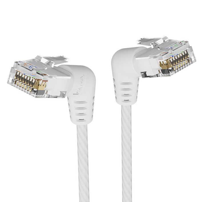 벤션 CAT6A UTP 360도 회전꺽임형 울트라슬림 초고속 기가 랜선 화이트, IBOW, 8m, 1개 벤션 CAT6A UTP 360도 회전꺽임형 울트라슬림 초고속 기가 랜선 화이트, IBOW, 8m, 1개