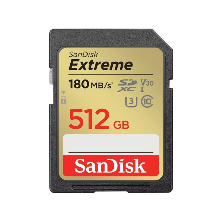 샌디스크 EXTREME SDXC Class10 SDXVA 대량구매가능4K SD메모리카드 카메라, 512GB