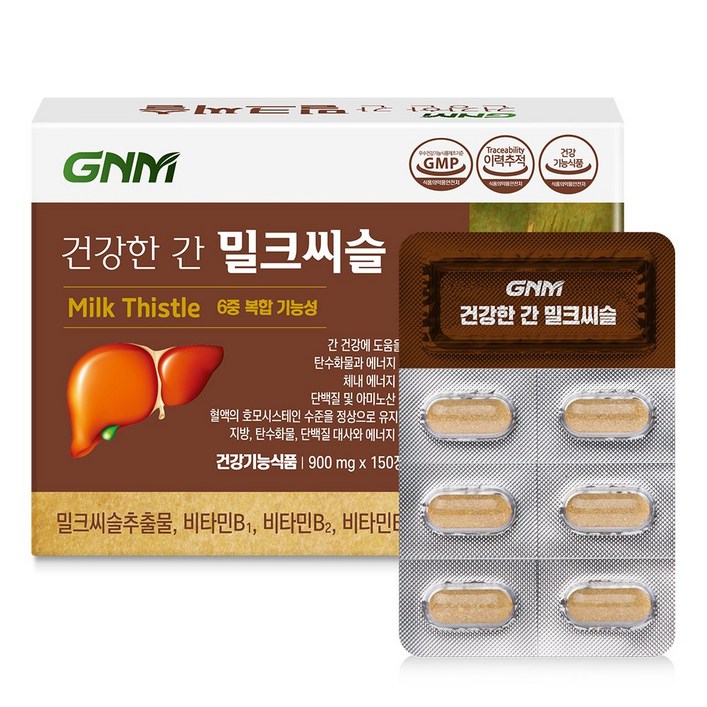 헬스/건강식품 GNM 자연의품격 건강한 간 밀크씨슬, 150정, 1개