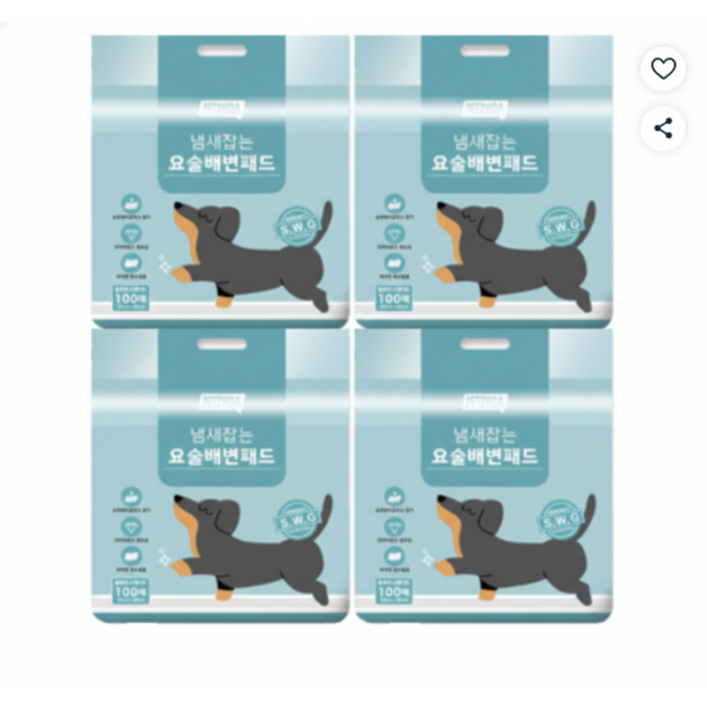 [페츠모아] 요술 배변패드 울트라 (100매X4팩, 총 400매)