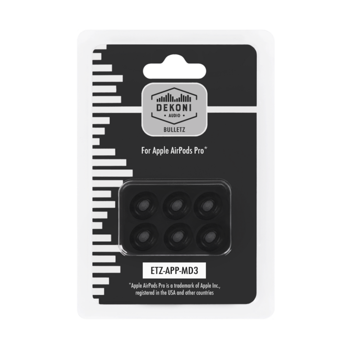 에어팟 프로 이어팁 에어팟폼팁 데코니 APP 3쌍, 블랙, APPMD3