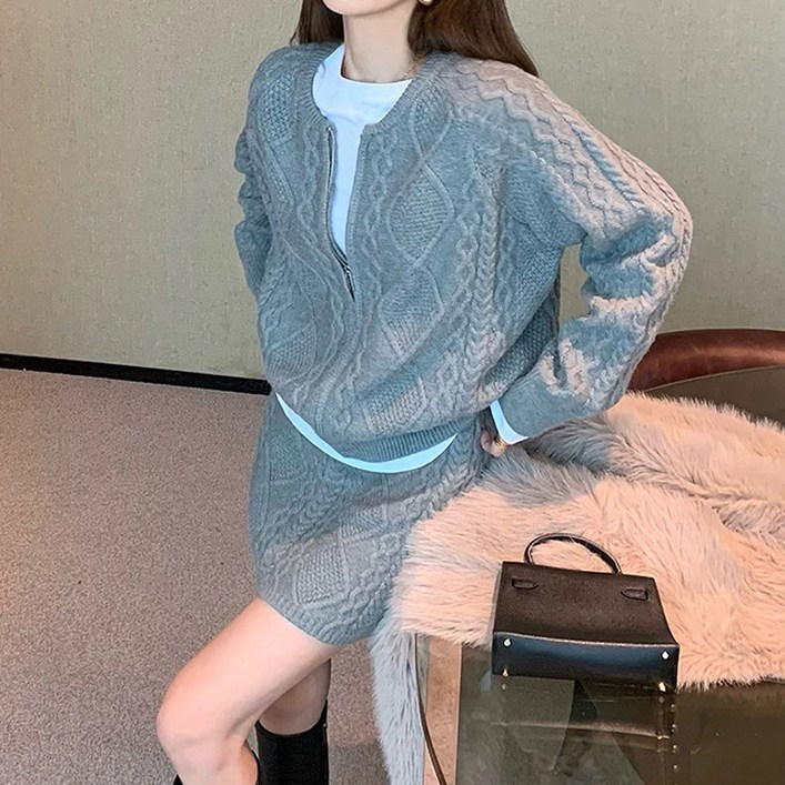 대박난박양 케이블니트 투피스 대박난박양 케이블니트 투피스