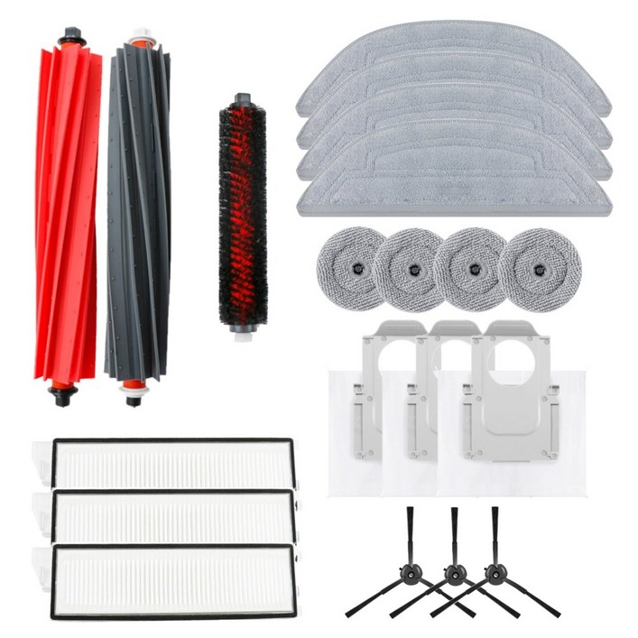 어미닛데이 로보락 S8 MaxV Ultra/S8 Max Ultra 로봇청소기 호환 소모품 세트 물걸레 더스트백 브러쉬 필터