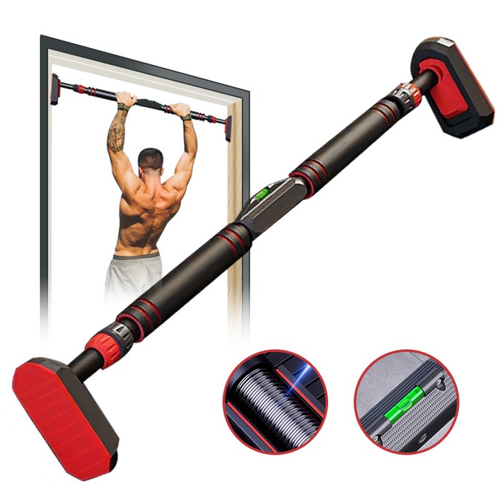 FODOSS 문틀철봉 프리미엄 턱걸이 3중 미끄럼 방지 철봉  편안한 그립감 홈트 가정용