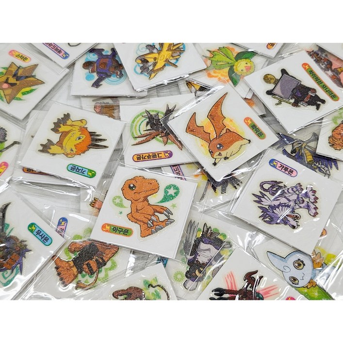 [고전문구] 디지몬 야광 씰 스티커 고전 띠뿌씰 디지몬어드벤처