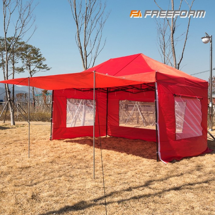 프리폼 캐노피천막 3X4.5 풀세트 야외 실내 행사용 텐트 포장마차 테라스 바람막이 그늘막 옥상, B타프풀 3X4.5 브베, 1개
