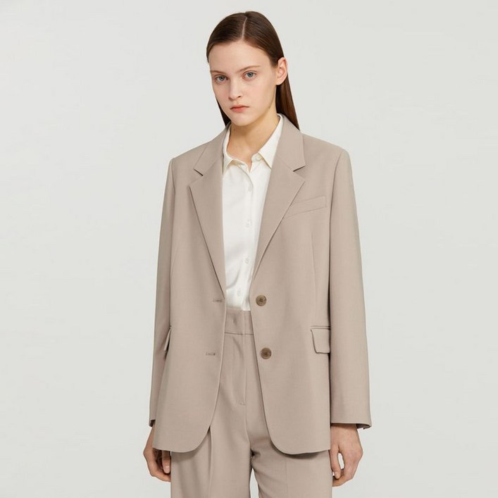 쉬즈미스 베이직 투버튼 셋업 자켓 SWSJKP12010